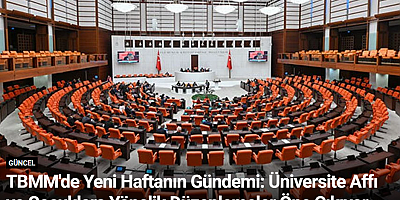 TBMM'de Yeni Haftanın Gündemi: Üniversite Affı ve Çocuklara Yönelik Düzenlemeler Öne Çıkıyor