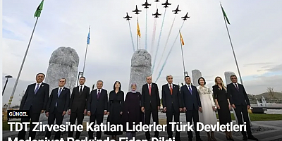 TDT Zirvesi'ne Katılan Liderler Türk Devletleri Medeniyet Parkı'nda Fidan Dikti