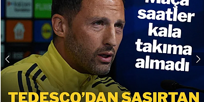 Tedesco'dan sürpriz karar! Bartuğ Elmaz, kadroya alınmadı...