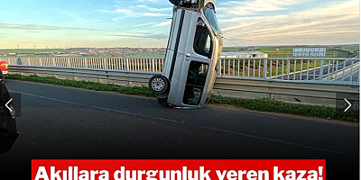 Tekirdağ'da akıllara durgunluk veren kaza: 2 yaralı