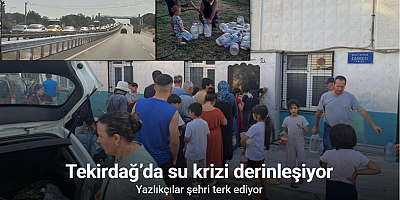 Tekirdağ’da su krizi derinleşiyor: Vatandaşlar tanker ve çeşme önlerinde kuyrukta