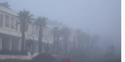 Tekirdağ’da yoğun sis etkili oldu: Kent adeta sisin içinde kayboldu