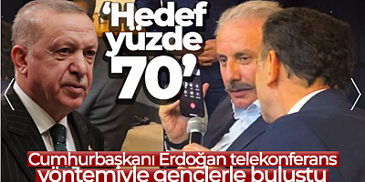 Telekonferans yöntemiyle gençlerle buluşan Cumhurbaşkanı Erdoğan: 'Hedef yüzde 70'