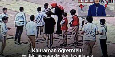 Teneffüste fenalaşan öğrenciye öğretmenden hayat kurtaran müdahale