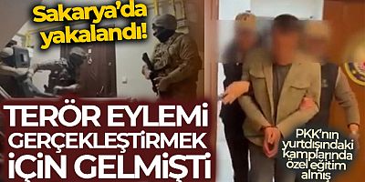 Terör eylemi gerçekleştirmek için gelmişti, Sakarya'da yakalandı