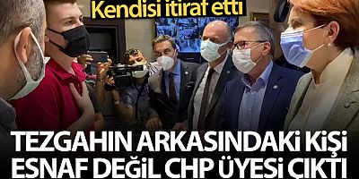 Tezgah arkasındaki kişi esnaf değil, CHP üyesi çıktı