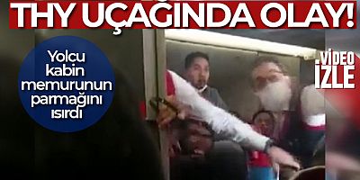 THY uçağında olay: Yolcu, kabin memurunun parmağını ısırdı