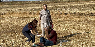 Tırı yandı, yaralandı, 