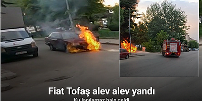 Tofaş’ın alev alev yandığı anlar kask kamerasında