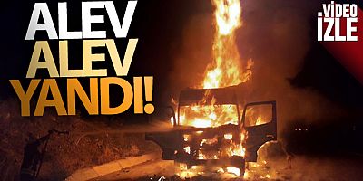 Tokat'ta tır alevlere teslim oldu