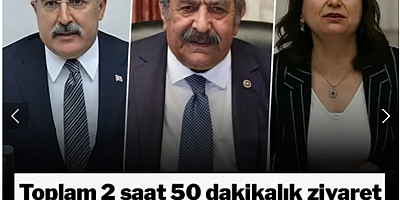 Toplam 2 saat 50 dakikalık ziyaret: MİT toplantıya girmedi!