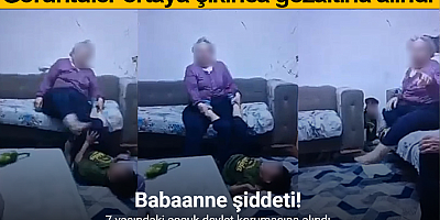 Torununa şiddet uyguladı, görüntüler ortaya çıkınca gözaltına alındı