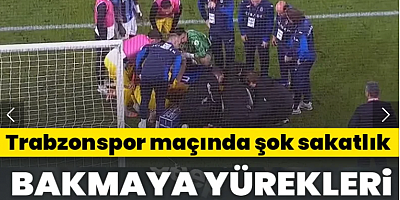 Trabzonspor maçında şok sakatlık! Yürekler ağza geldi