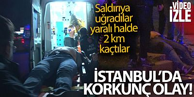 Trafik ışıklarında silahlı saldırıya uğradılar, yaralı halde 2 kilometre kaçtılar
