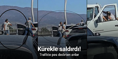 Trafikte yaşanan kürekli kavga