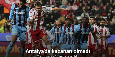 Trendyol Süper Lig: Antalyaspor: 1 - Trabzonspor: 1 (Maç sonucu)