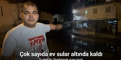 Turhal’da Yeşilırmak suyu taştı, bazı evleri su bastı