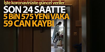 Türkiye'de son 24 saatte 5.575 koronavirüs vakası tespit edildi