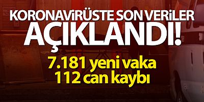 Türkiye'de son 24 saatte 7.181 koronavirüs vakası tespit edildi