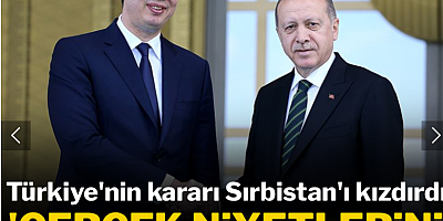 Türkiye'nin kararı Sırbistan Cumhurbaşkanını kızdırdı