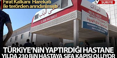 Türkiye'nin yaptığı El-Bab Hastanesi yılda 230 bin hastaya şifa kapısı oluyor