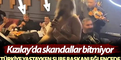 Türkiye yastayken Kızılay Şube Başkanı eğlencede. Kızılay’da skandallar bitmiyor