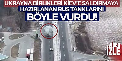 Ukrayna birlikleri, Kiev'e saldırmaya hazırlanan Rus tanklarını imha etti
