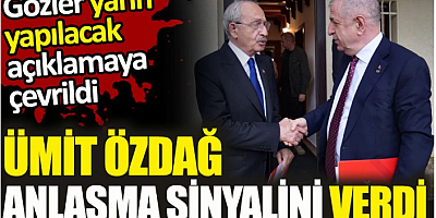 Ümit Özdağ anlaşma sinyalini verdi. Gözler yarın sabah yapılacak açıklamaya çevrildi