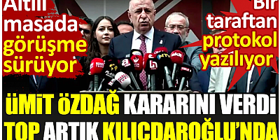Ümit Özdağ kararını verdi top artık Kılıçdaroğlu'nda