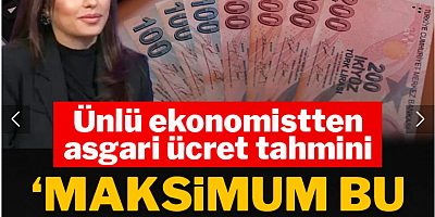 Ünlü ekonomistten asgari ücret tahmini: 'Maksimum bu rakam olacak'