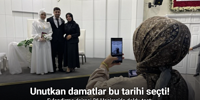 Unutkan damatlar bu tarihi seçti, evlendirme dairesi 26 Haziran’da doldu taştı