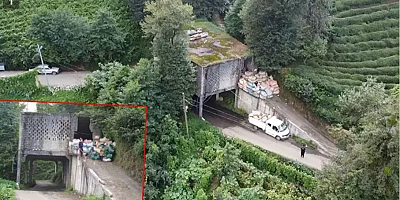 Üstü çay alım yeri, altı yol