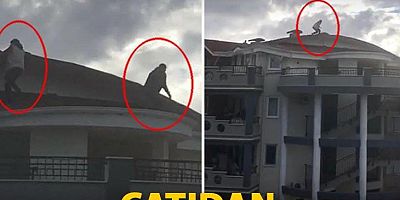 Uyuşturucu operasyonunda çatıdan kaçmak isterken yakalandılar