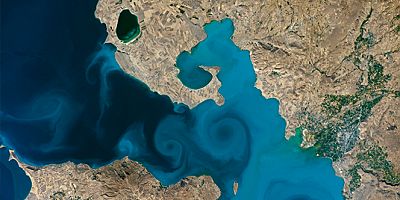 Van Gölü'nün uzaydan çekilen görseli finalde