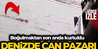 Vapurdan denize yolcu düştü, korku dolu anlar kameraya yansıdı