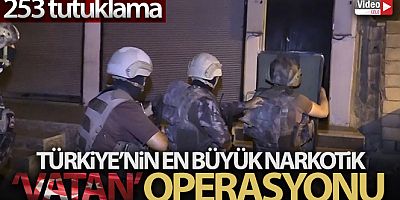 'Vatan' operasyonunda 253 tutuklama