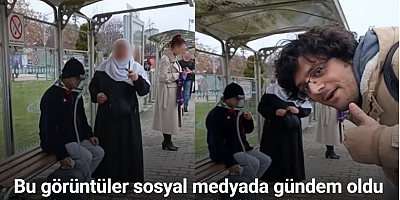 Vatandaşın, yalan söyleyerek dilendiği iddia edilen kadınla ilginç tartışması