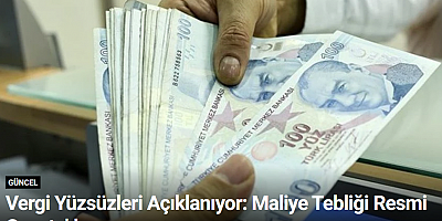 Vergi Yüzsüzleri Açıklanıyor: Maliye Tebliği Resmi Gazete’de