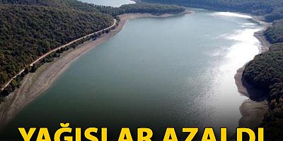Yağışlar azaldı, barajlar boşaldı