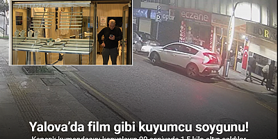 Yalova’da film gibi kuyumcu soygunu