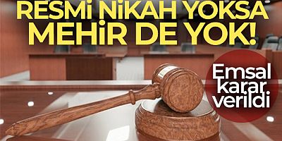 Yargıtay'dan emsal 'Mehir' kararı