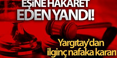 Yargıtay'dan ilginç nafaka kararı