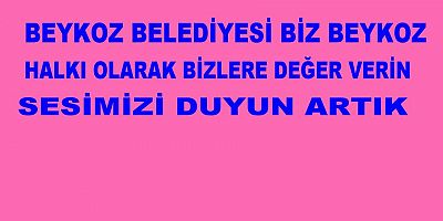           YASALARA UYMASI GEREKEN BEYKOZ BELEDİYESİ YASALARA UYMAMAKTADIR