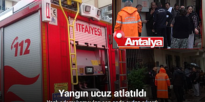 Yaşlı adamı komşuları evden çıkardı, yangın ucuz atlatıldı