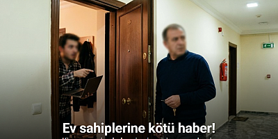 Yedek anahtarla kiracının evine giren mülk sahibi yandı