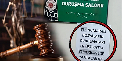 Yemek servisi ve çatal bıçak sesleri arasında adalet dağıtıyorlar!