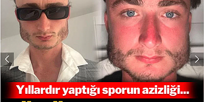 Yıllardır yaptığı spor yüzünden yüzü kare oldu