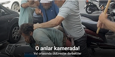 Yol ortasında öldüresiye darbettiler: O anlar kamerada