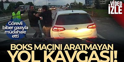 Yol tartışması anayolu ringe çevirdi...Biber gazıyla müdahale gecikmedi