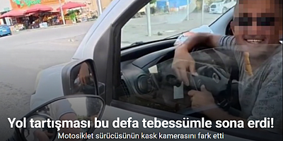 Yol tartışması bu defa tebessümle sona erdi